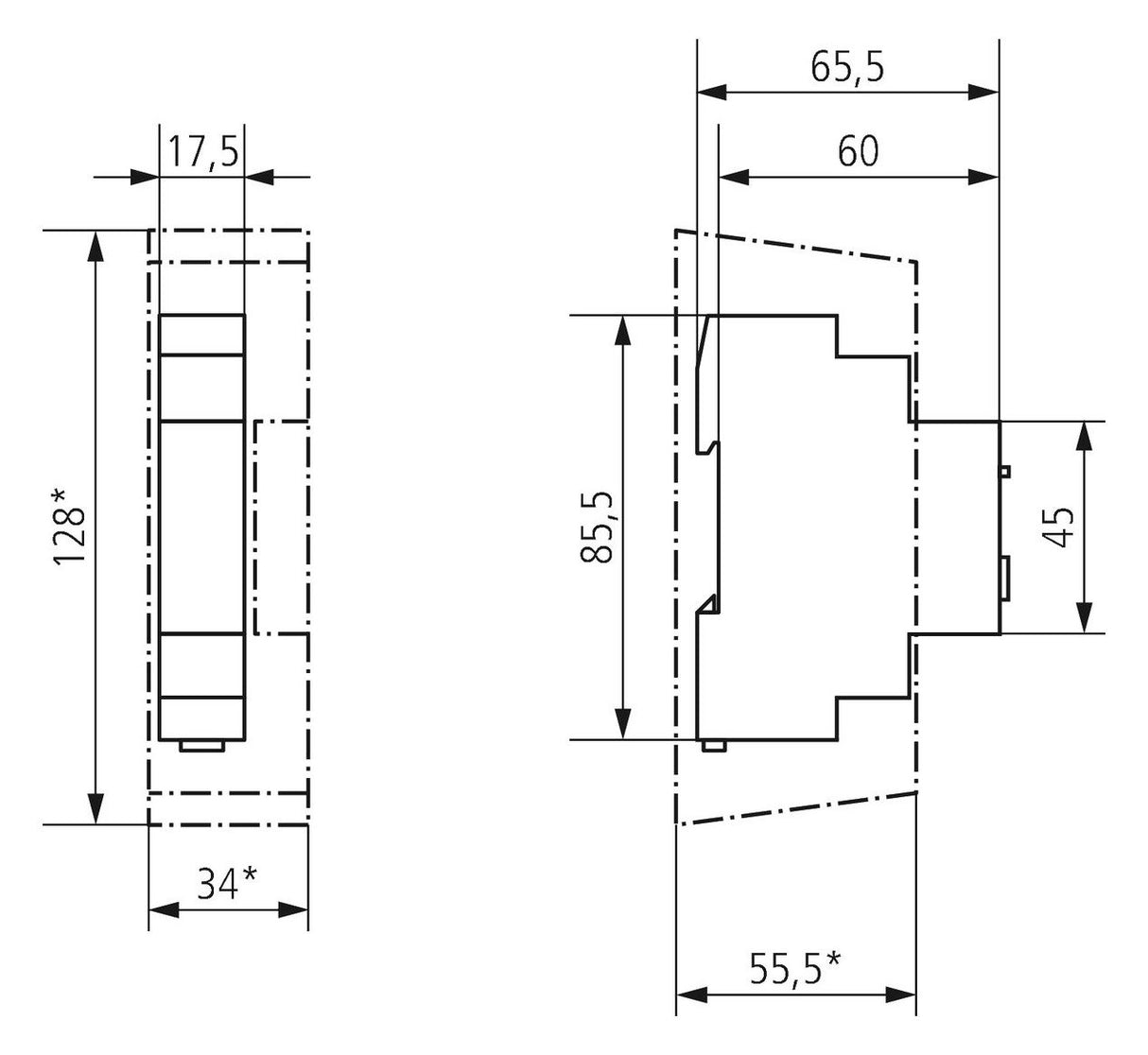 Theben ELPA 3 REG Treppenlichtschalter 600W LED 0,5-20Min Ausschaltvorw.0030002