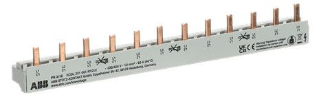 ABB PS3/12 Phasenschiene 3Ph.,12Pins,10mm²