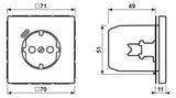 Jung LS1520-18CWW SCHUKOsteckdose m.USB Typ C