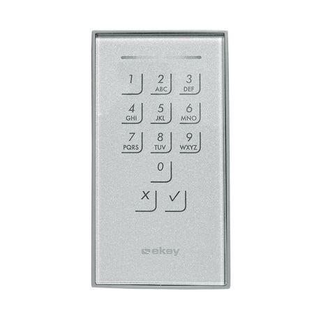 EKEY 101677 ekey Dekorelement KP IN GL EG Glas Edelstahlgrau