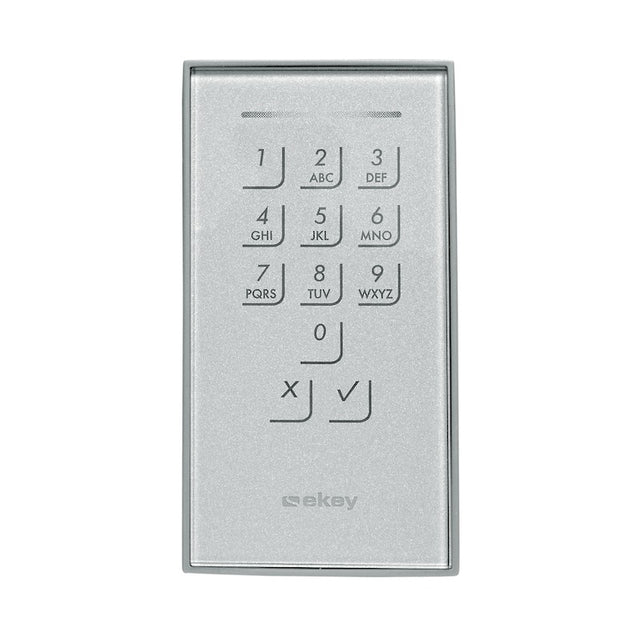EKEY 101677 ekey Dekorelement KP IN GL EG Glas Edelstahlgrau