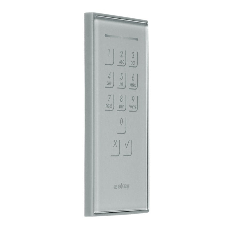 EKEY 101677 ekey Dekorelement KP IN GL EG Glas Edelstahlgrau