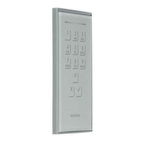 EKEY 101677 ekey Dekorelement KP IN GL EG Glas Edelstahlgrau