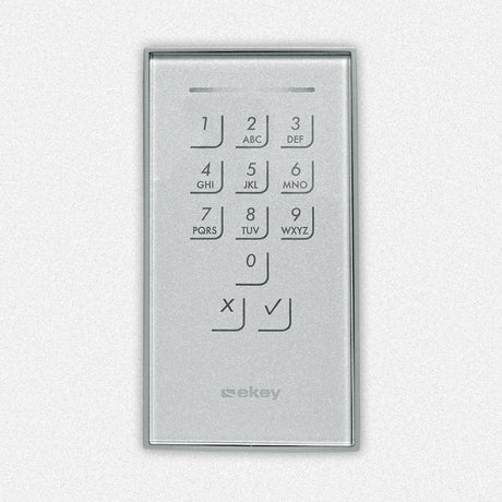 EKEY 101677 ekey Dekorelement KP IN GL EG Glas Edelstahlgrau