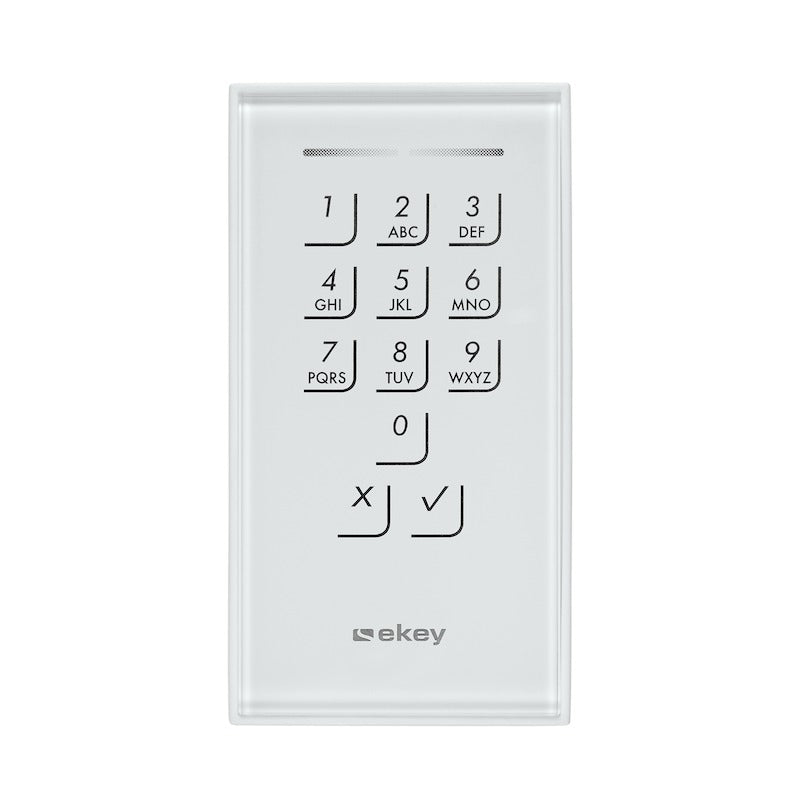 EKEY 101678 ekey Dekorelement KP IN GL WE Glas Weiß