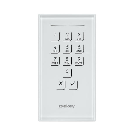 EKEY 101678 ekey Dekorelement KP IN GL WE Glas Weiß