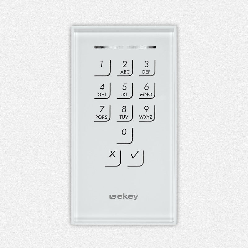 EKEY 101678 ekey Dekorelement KP IN GL WE Glas Weiß