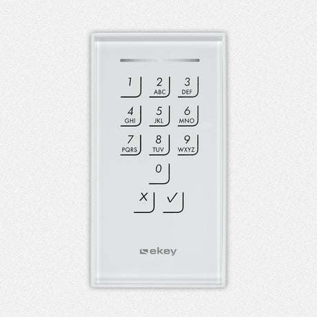EKEY 101678 ekey Dekorelement KP IN GL WE Glas Weiß