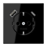 Jung LS1520-15CASW SCHUKOsteckdose m.USB Typ AC