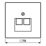 Jung LS969-2UASWM Abdeckung f.IAE/UAE-Anschlussdose
