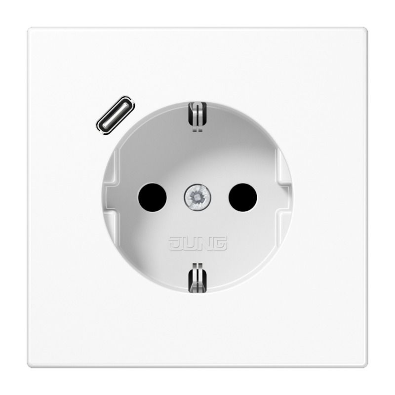 Jung LS1520-18CWW SCHUKOsteckdose m.USB Typ C