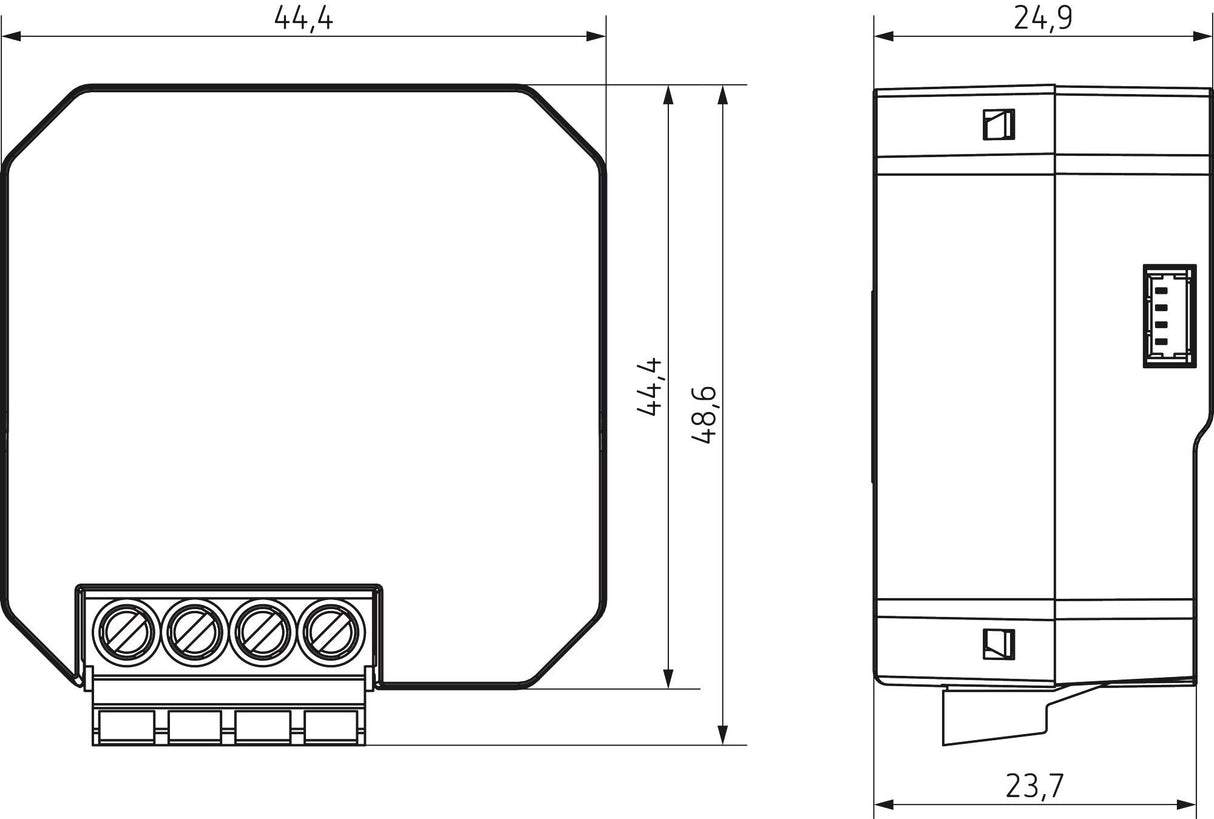 Theben DU 1 S RF KNX 1f UP-Funk-Dimmaktor UP Data Secure 4941671