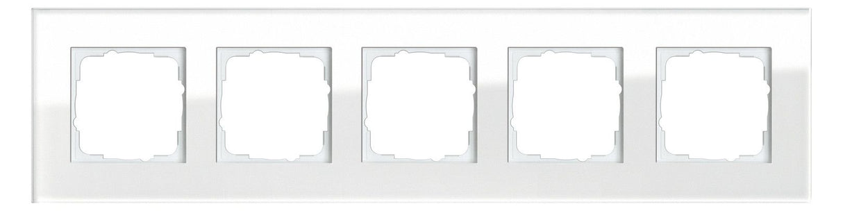GIRA 021512 Abdeckrahmen 5fach Esprit Glas Weiß