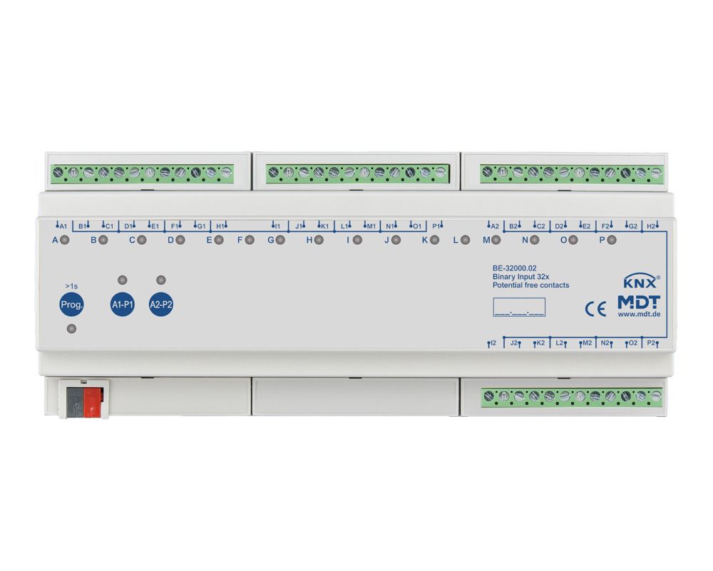 MDT BE-32000.02 Binäreingang 32fach 12TE REG potentialfrei