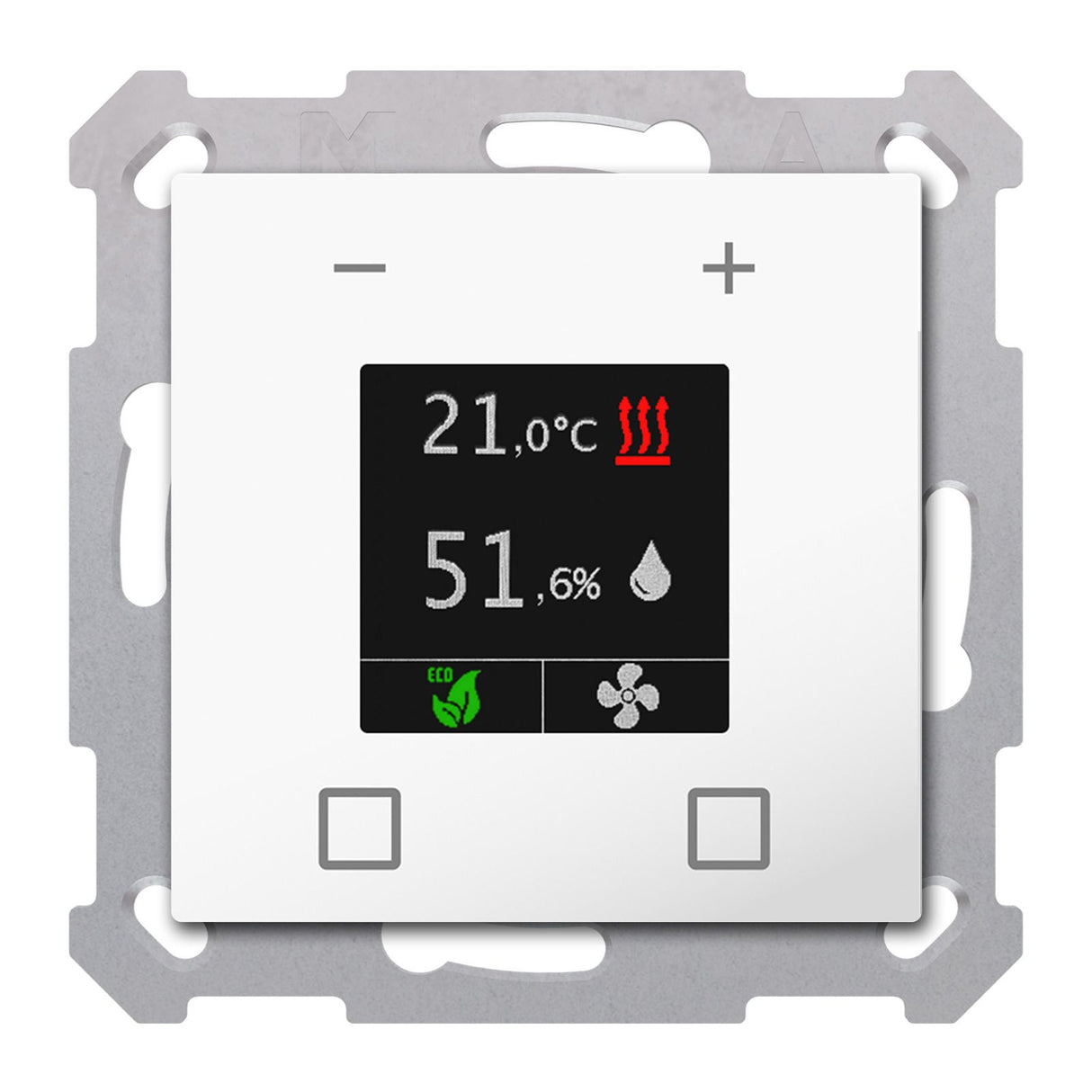 MDT SCN-RTN55S.01 Raumtemperatur- Nebenstelle Smart 55 Reinweiß glänzend