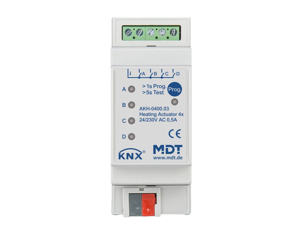 MDT AKH-0400.03 Heizungsaktor 4fach 2TE REG 24-230VAC