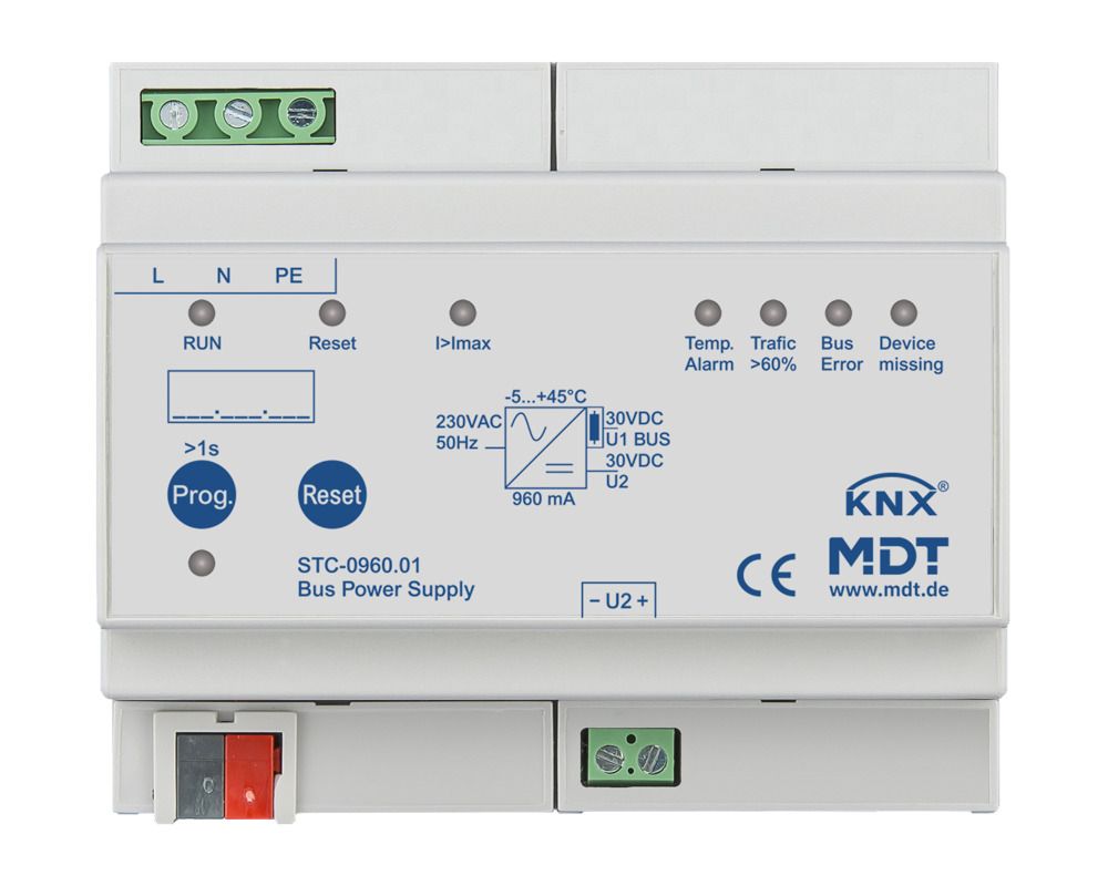 MDT STC-0960.01 Spannungsversorgung 6TE m.Diagnosefunktion REG 960mA