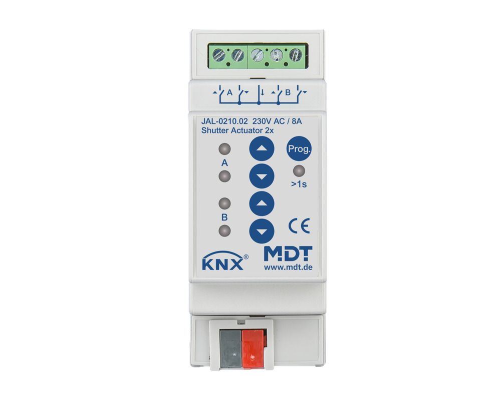 MDT JAL-0210.02 Jalousieaktor 2fach 2TE REG 10A 230VAC