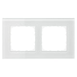 MDT BE-GTR2W.01 Glasrahmen 2fach Weiß