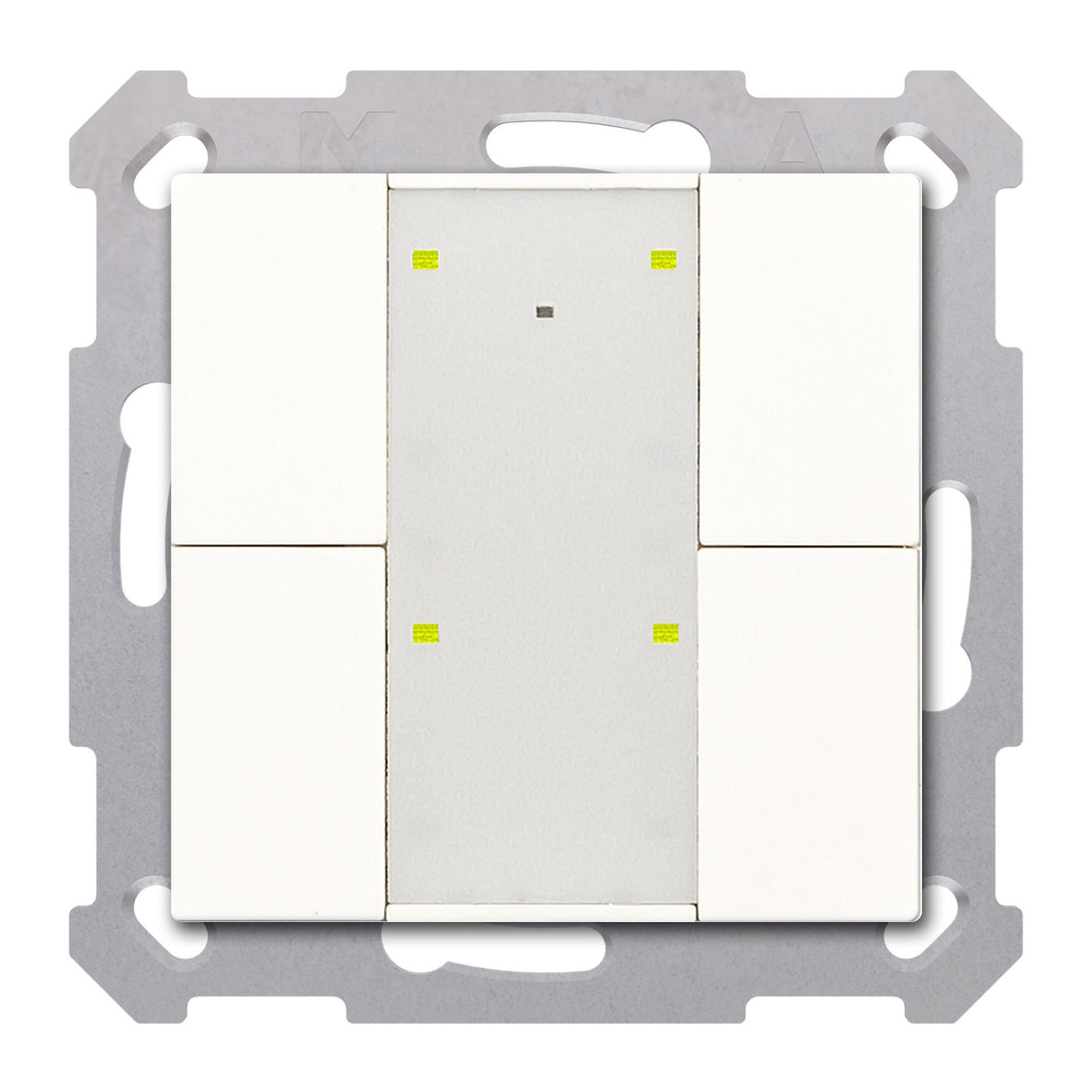 MDT RF-TA55A4.01 KNX RF+ Funk Taster Plus 4fach m.Aktor Reinweiß glänzend