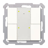 MDT RF-TA55A4.01 KNX RF+ Funk Taster Plus 4fach m.Aktor Reinweiß glänzend