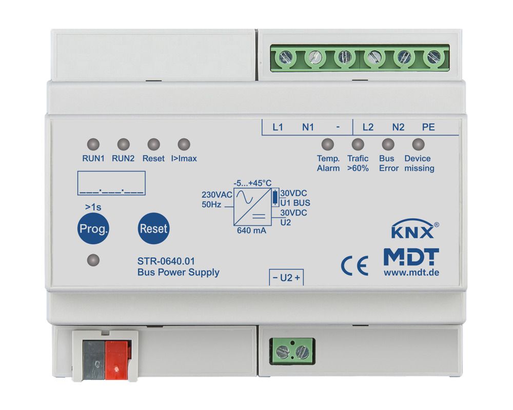MDT STR-0640.01 Spannungsversorgung 6TE redundant m.Diagnose REG 640mA