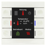 MDT BE-TAS86T.02 Taster Smart 86 m.Farbdisplay+Temp. Reinweiß glänzend