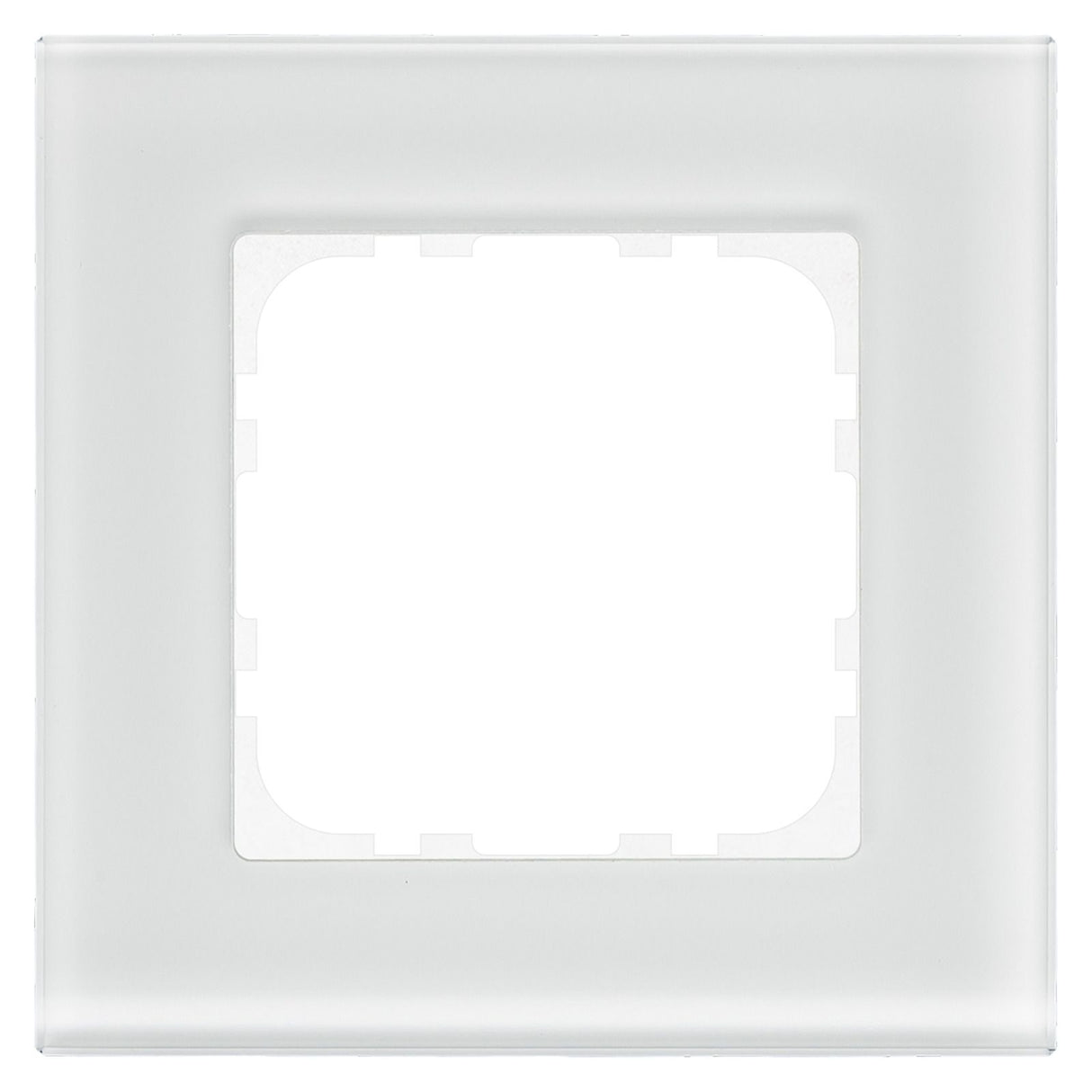 MDT BE-GTR1W.01 Glasrahmen 1fach f.55mm Programme Weiß