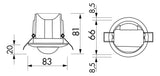 BEG 92196 PD3N-1C-DE weiß LUXOMAT Decken-Bewegungsmelder