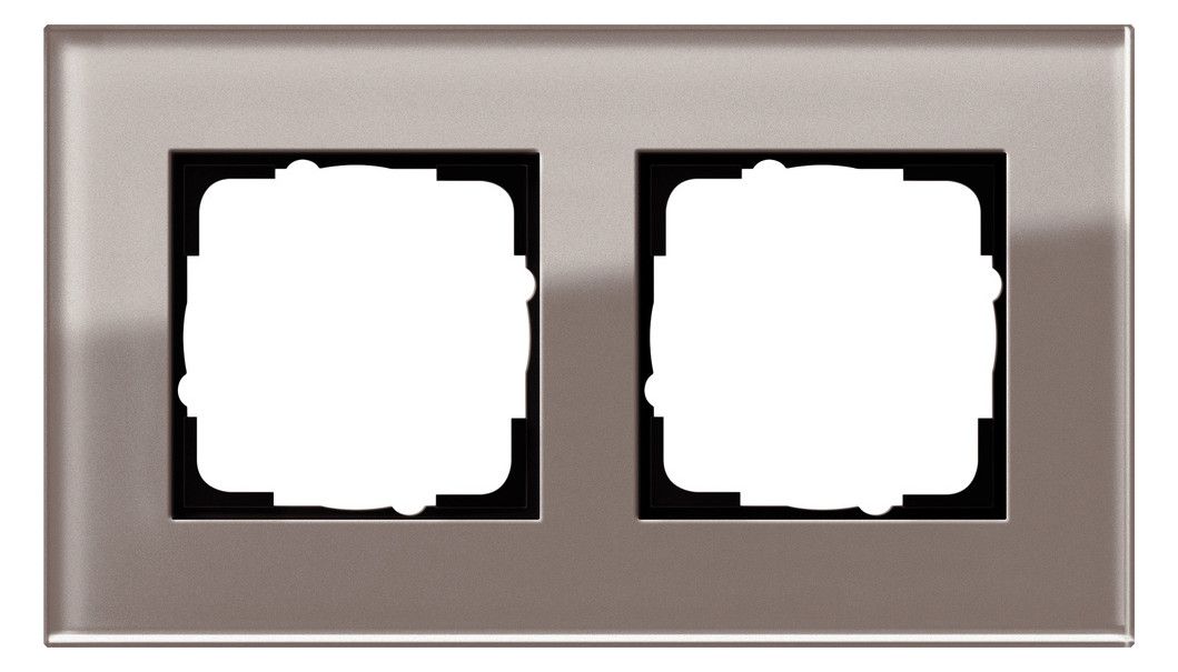 GIRA 0212122 Abdeckrahmen 2fach Esprit Umbra Glas