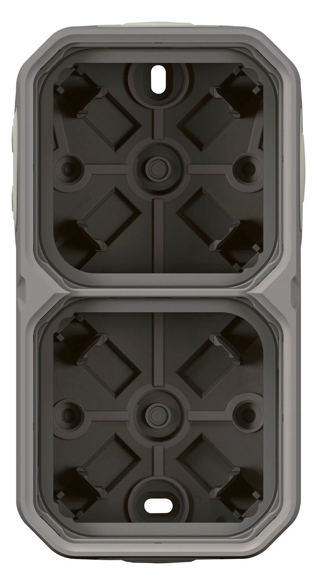 Legrand 069672L Plexo New 2-fach Gehäuse horizontal u.vertikal in der Grau