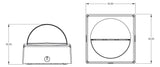 Theben theLuxa R180 WH Bew.melder Wandmont. außen IP55 180° 12m ws 1010200