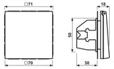 Jung AL1520KLD SCHUKO Steckdose Klappdeckel LS Aluminium dark