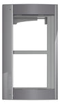 BTicino 350223 Abdeckrahmen 2M m.Träger f.Türstation SFERA Aluminium Allstreet