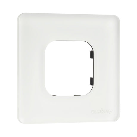 EKEY 203105 ekey xLine cover 1 SGL WE ekey xLine Rahmen 1-fach satiniertes Glas Weiß