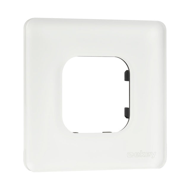 EKEY 203105 ekey xLine cover 1 SGL WE ekey xLine Rahmen 1-fach satiniertes Glas Weiß