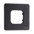 EKEY 203106 ekey xLine cover 1 SGL SC ekey xLine Rahmen 1-fach satiniertes Glas Schwarz