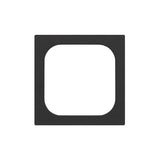 EKEY 203310 ekey xLine cover adapter 55 x 55 SC ekey xLine Rahmen-Adapter 55 x 55 Schwarz