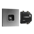 EKEY 204702 ekey sLine fingerprint set SC Gira 106 V2A ekey sLine Fingerprintset Schwarz Gira 106 V2A