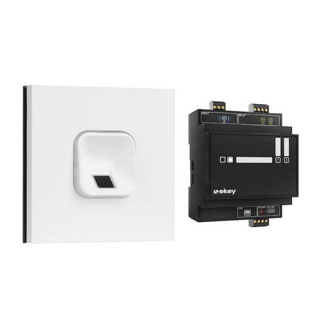 EKEY 204704 ekey sLine fingerprint set WE Siedle Vario white ekey sLine Fingerprintset Weiß Siedle Vario Weiß