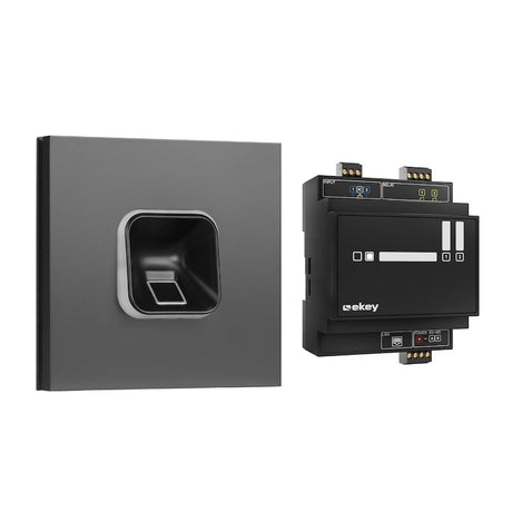 EKEY 204705 ekey sLine fingerprint set SC Siedle Vario an.gray ekey sLine Fingerprintset Schwarz Siedle Vario AG