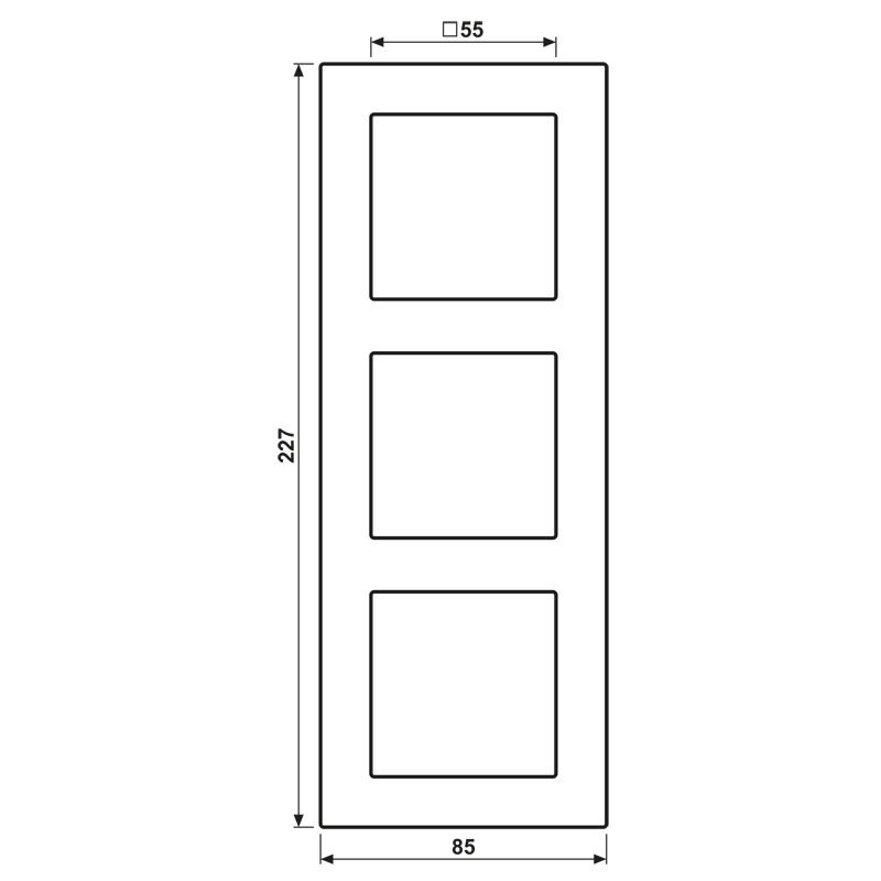 Jung A5583BFWWM Rahmen 3f A 550