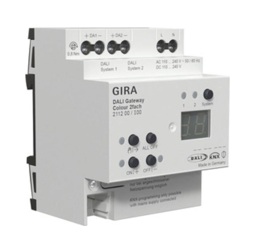 GIRA DALI Gateway Colour 2fach für KNX