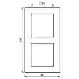 Jung A5582BFSWM Rahmen 2f A 550