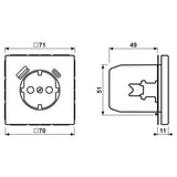 Jung LS1520-15CAWWM SCHUKOsteckdose m.USB Typ AC