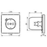 Jung LS1520-18CWW SCHUKOsteckdose m.USB Typ C