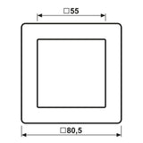 Jung AS581SW Rahmen 1fach Serie AS schwarz