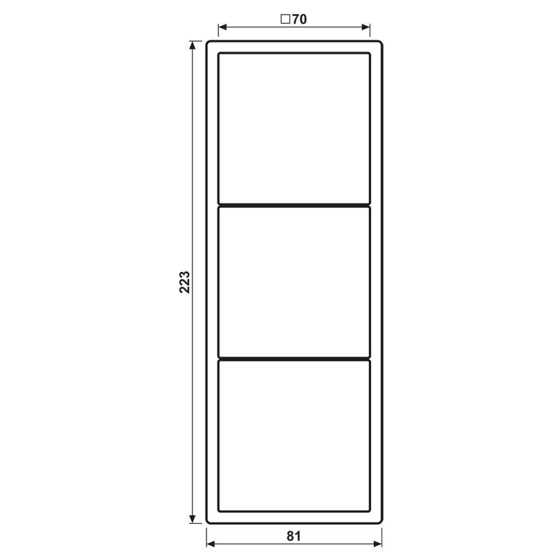 Jung LS983WWM Rahmen 3f