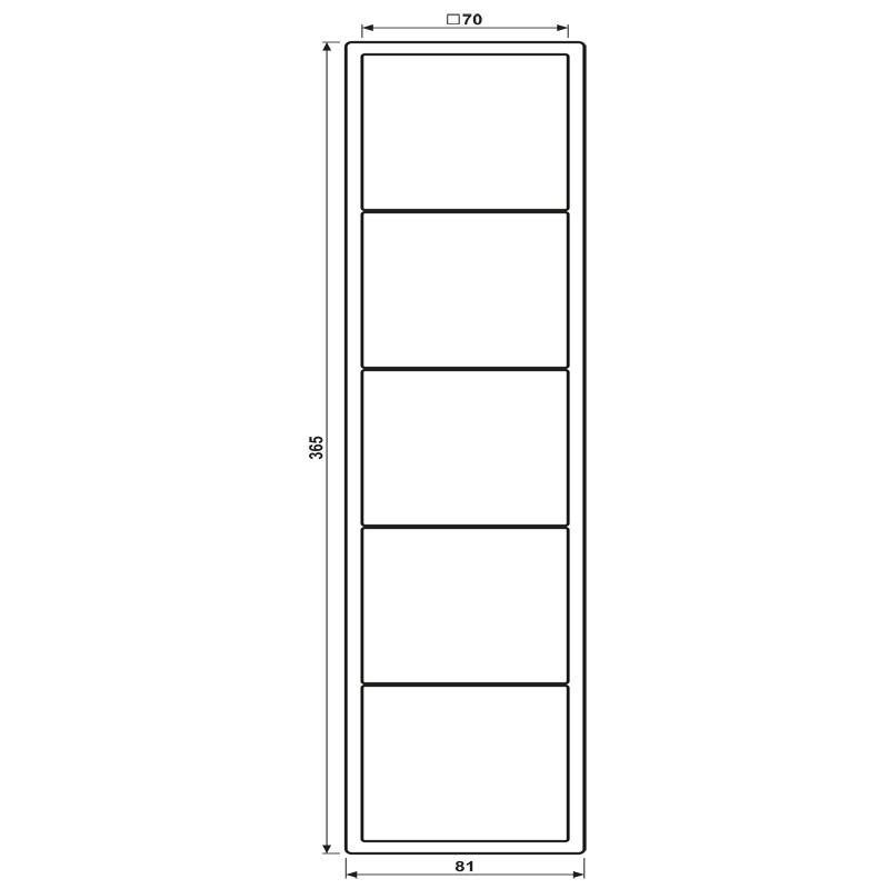 Jung LS985SWM Rahmen 5f