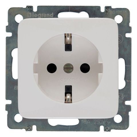 Legrand 776222 Steckdose (SL) Ber.schutz Creo ultraweiß